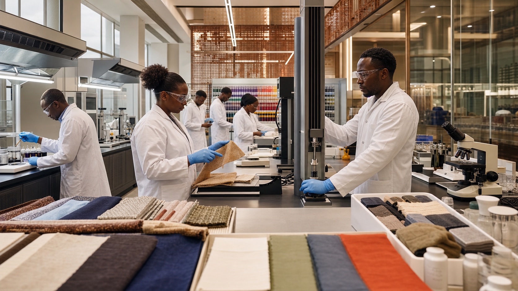 Laboratório têxtil